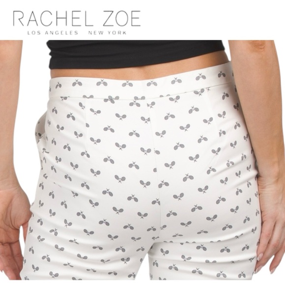Rachel Zoe Pickelball Pallets Printwd Skinny Leg Pants (Size 14) - Picture 1 of 13